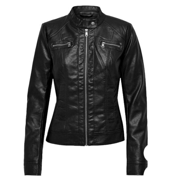 Next Leather Jacket Woman’s Size 14 - Picture 2 of 14
